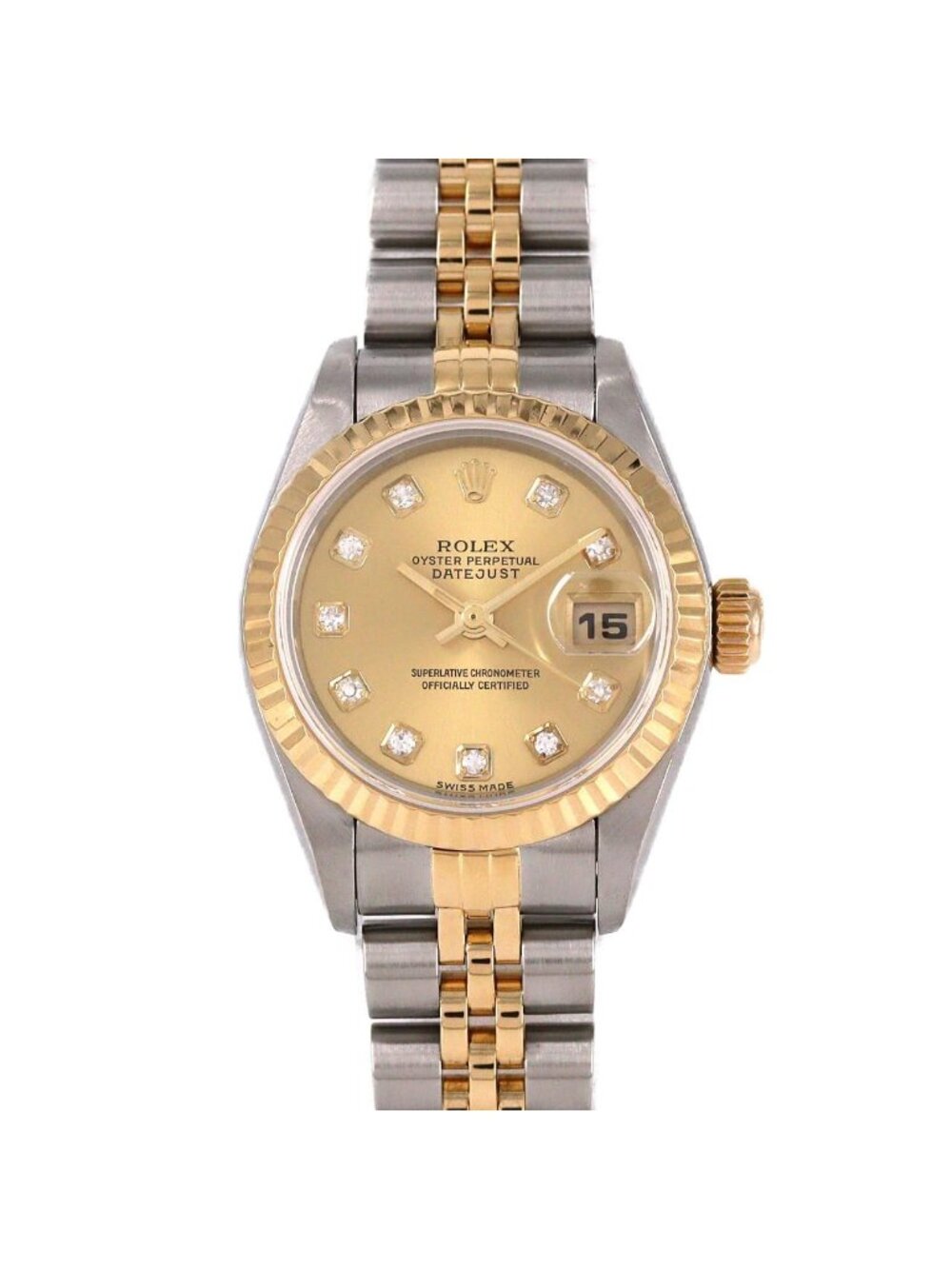 Rolex Datejust Stainless Steel Yellow Gold Automatic Watch